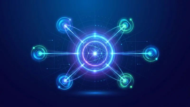 Concept illustration — connected ecosystem nodes
