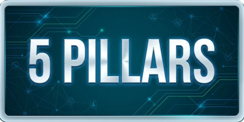 Stat card — n8n 5 pillars automation blueprint